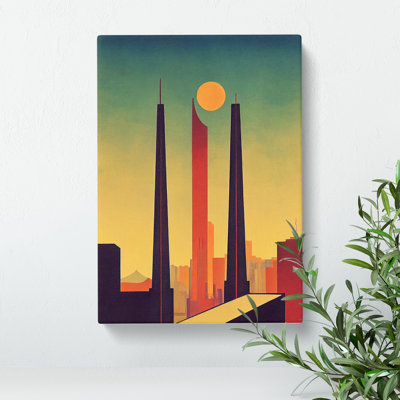 City Skyline Retro Art No.1 - Print