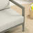 Heitzman 3-Seat Aluminum Patio Sofa with Cushions