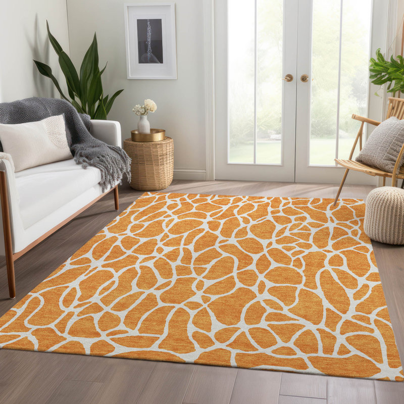 Premium Machine Washable Braylen AMF1024 Geometric Rug, Rectangle 2'6" x 3'10"