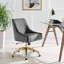 Chaise de bureau en velours Discern Performance par Modway-207101335