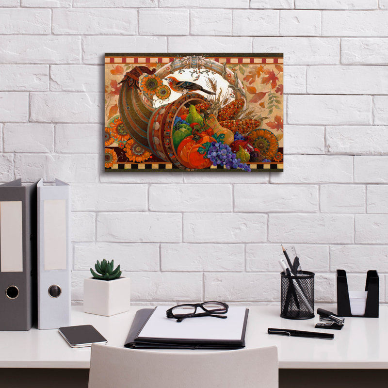 «Cornucopia» par David Galchutt, art mural sur toile, H 12 po x l 18 po x P 0,75 po