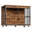 Cage à chien spacieuse avec plateau, fabriquée en métal, convenant aux chiens actifs, système de loquet avec système de loquet sécuritaire - console polyvalente, plateau facile à nettoyer, surface amovible, plateau amovible
