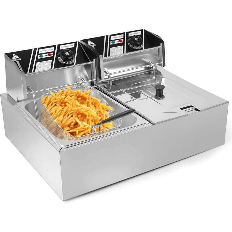 5000W Dual Basket Deep Fryer