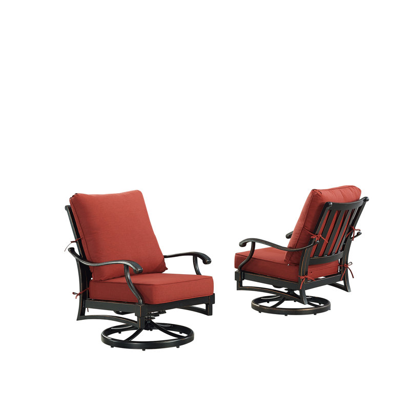 Chaise longue d'extérieur Clarissa, Rouge