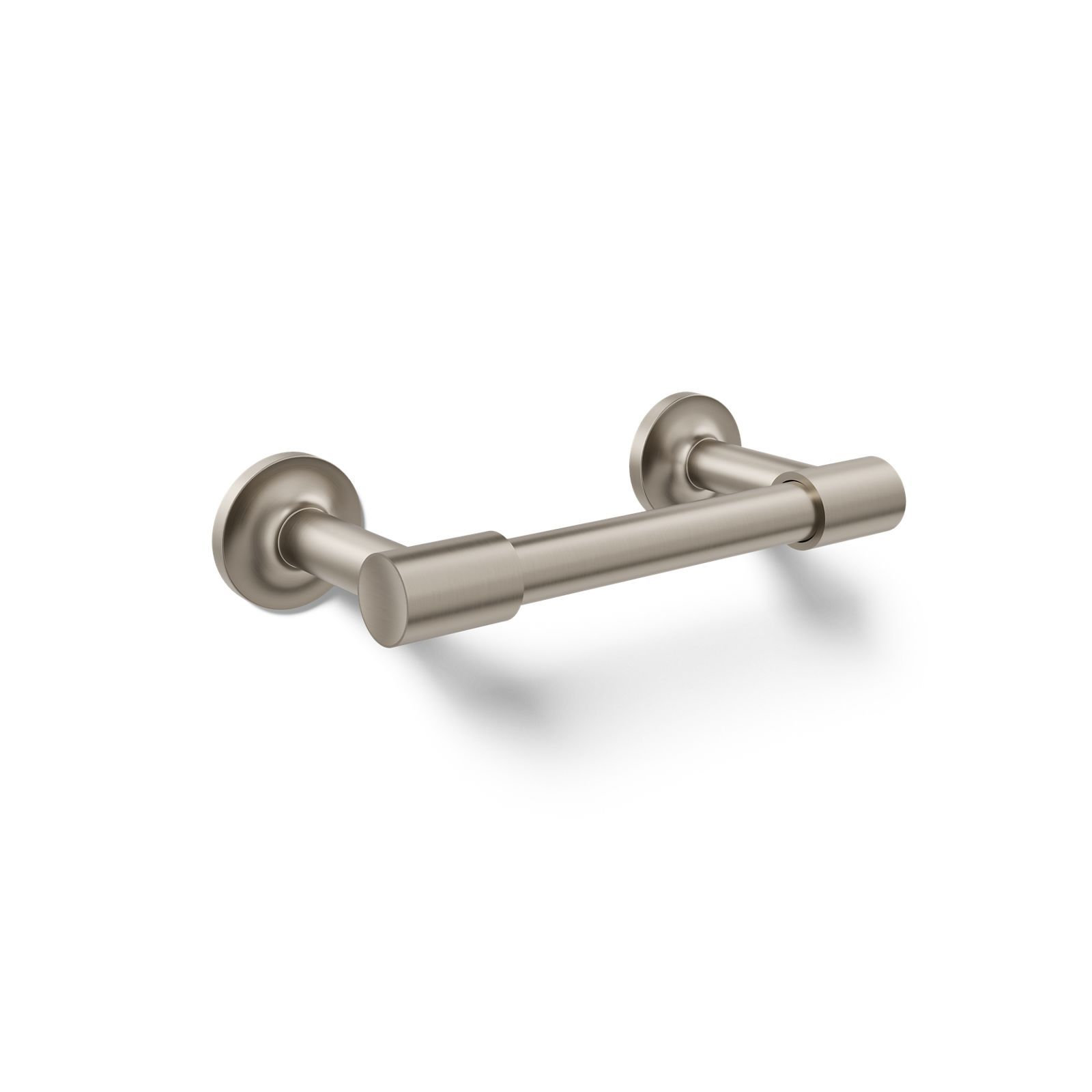 Purist Pivoting Toilet Paper Holder, Wall-Mount Bathroom Toilet Paper Holder, Vibrant Brushed Nickel