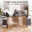 Reversible L-Shaped Corner Computer Desk with Charging Station, File Cabinet, Monitor Stand & Storage, Home Office Workstation-15240364-15240366