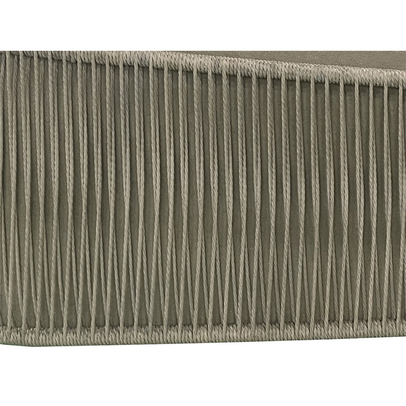 Chaise d'appoint avec extérieur en corde, Sable