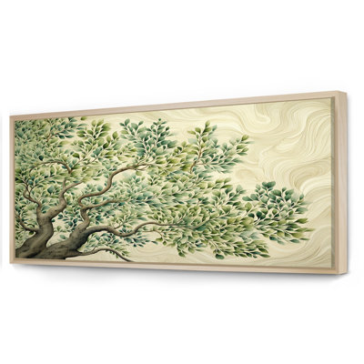 «Tree American Basswood Collage 1», art mural arbre