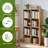 8-Cube Storage Organizer, 4-Tier Open Bookshelf,Freestanding Wooden Cube Shelf for Home & Office