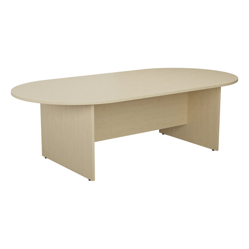 Buariki Oval Conference Table, H73 x L180 x W100cm, Beech