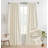 Goffredo 100% Blackout Natural Linen Curtains for Bedroom  Double Layer Drape Farmhouse Thermal Insulated Rod Pocket Back Tab Full Light Blocking 2 Panels for Living Room Nursery-87857166-87857175