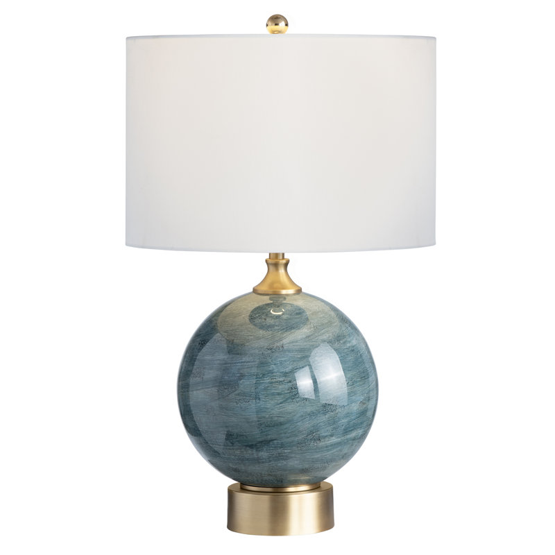 Lampe de table en verre