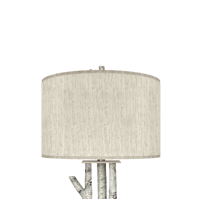 Birchwood Trio - 29.5" Table Lamp with USB - Set of 2 - White Wash Finish