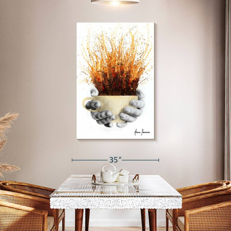 Yarlin Coffee Coffee Coffee, 48" H x 32" W