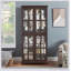 Vitrine Curio, vitrine antique avec portes en verre-712261546