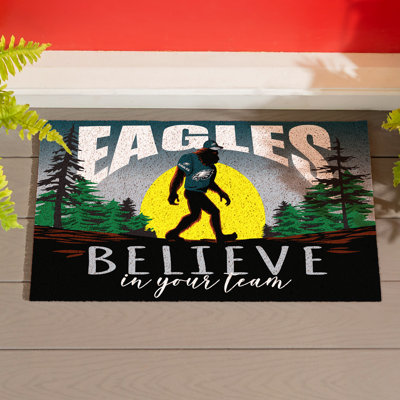 Philadelphia Eagles Bigfoot PVC Doormat, 28 in x16 in