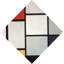 Composition de losange rouge, gris, bleu, jaune et noir-1489291594