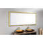 Grand miroir de salle de bain à DEL - 96 po L 48 po H, brouillard, or, aluminium, gradation murale à intensité lumineuse élevée-675945421-675945419