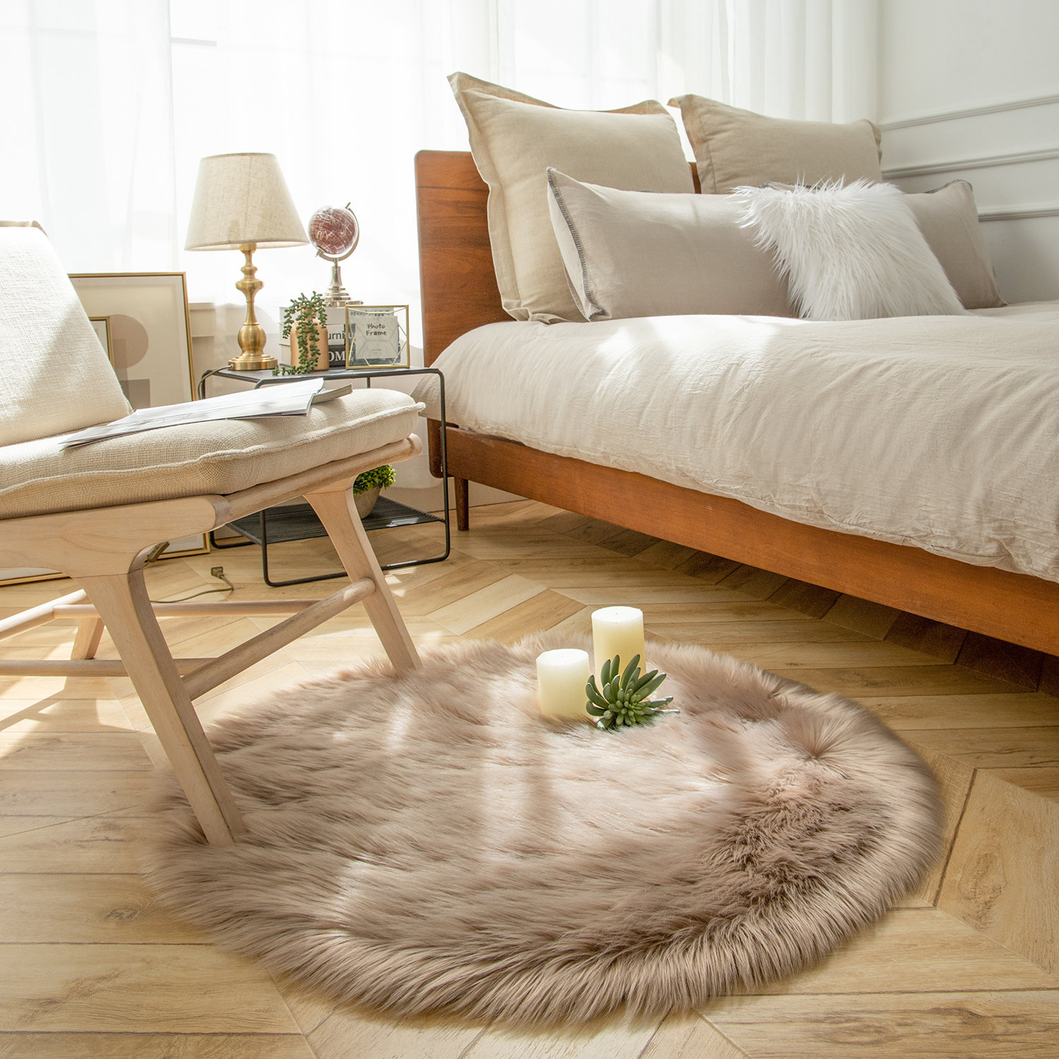 Mercer41 Jahne Machine Woven Area Rug in Beige | Wayfair
