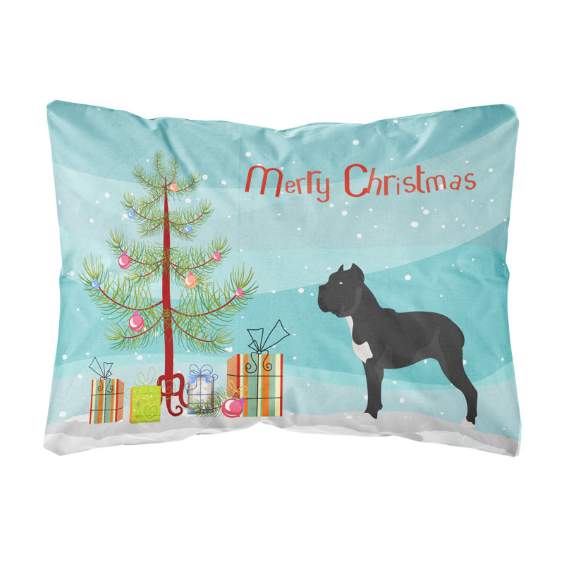  Coussin décoratif intérieur / extérieur Cane Corso Christmas
