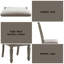 Chaise d'appoint rembourrée confortable avec construction robuste pour une utilisation à long terme