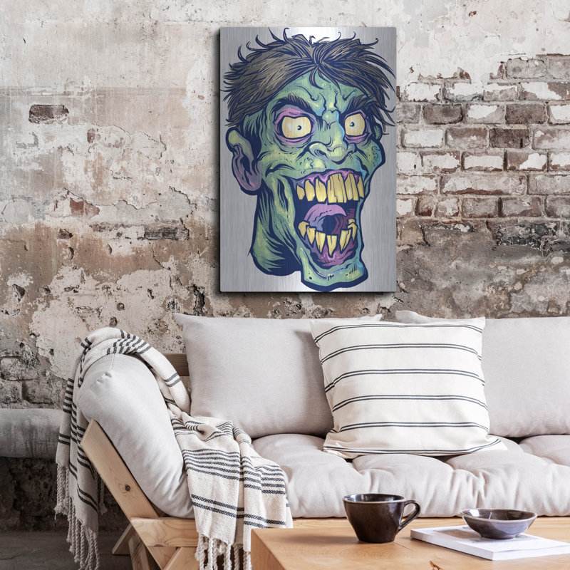 " Zombie Pattern Head 15 " Print, 36" H x 24" W
