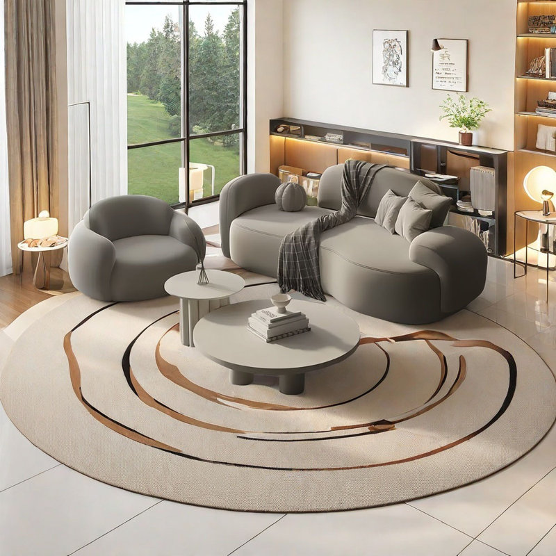 Light luxury curved negotiating sofa