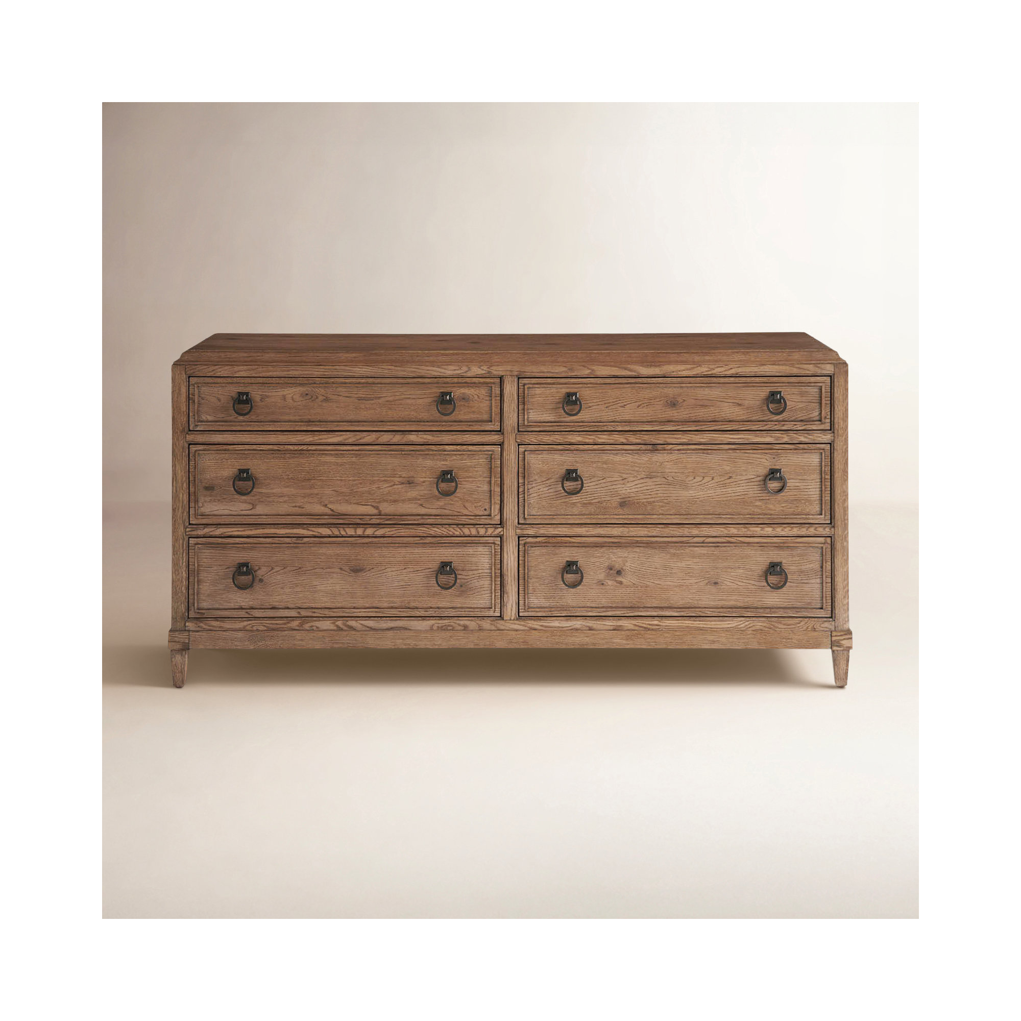Hayes 6 Drawer Dresser, Brown