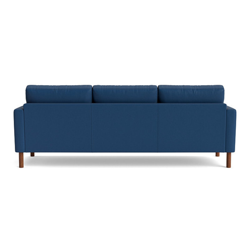 Laguna Leather Sofa (95"), Leather - Deep Blue