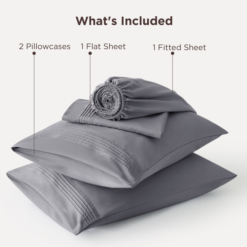 Bedsure Deep Pocket Sheet Set - Fits Mattresses Up to 21 Inches Thick -  GentleSoft Bed Sheet set, Moisture Wicking, Soft & Cooling Bed Sheet & Pillowcases, Easy & Secure Fit