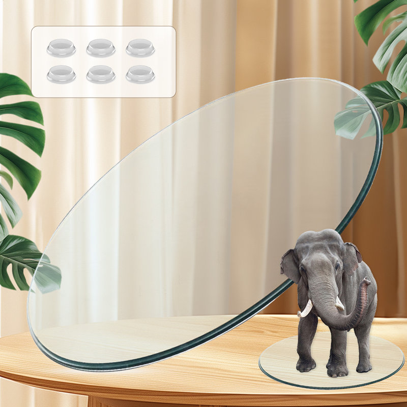 Tempered Glass Table Top, 0.375" H x 48" L x 48" W