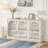 Farmhouse Console Table Entryway Table with 3 Tier Storage