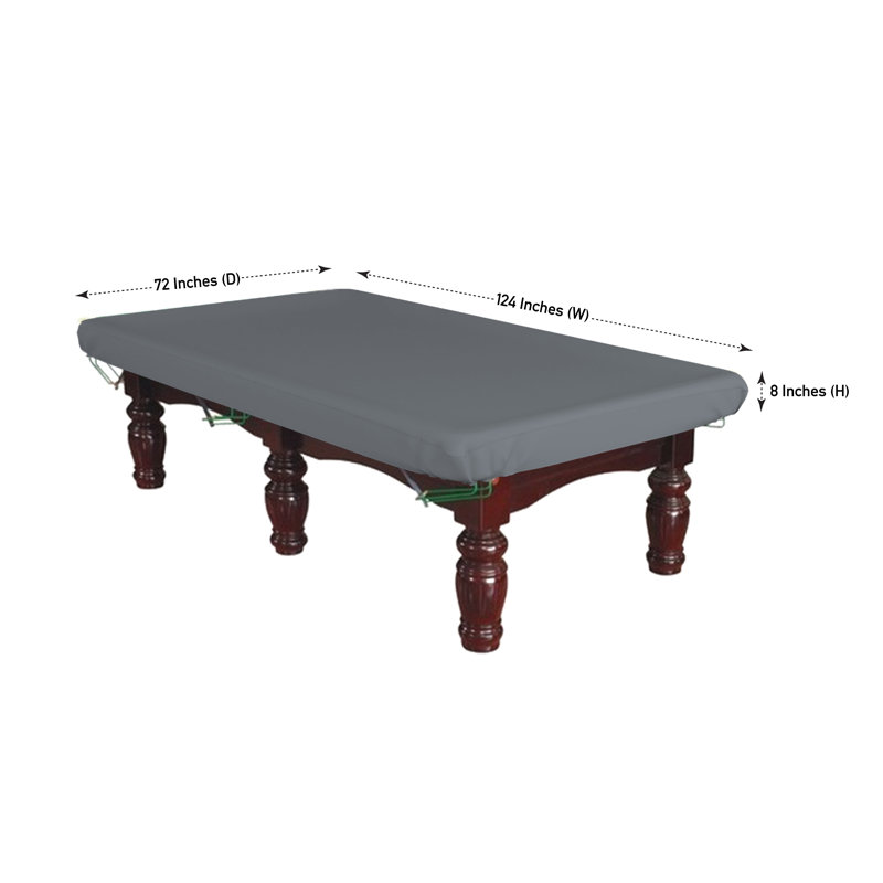 Blue Elephant Pool Table Cover, 121.9cm L x 243.8cm W, Grey