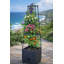 Jardinière avec treillis - Tour de jardin verticale pour patio ou balcon - Bac à légumes surélevé pour tomates, poivrons, herbes et plus - Ensemble de jardin d'extérieur peu encombrant