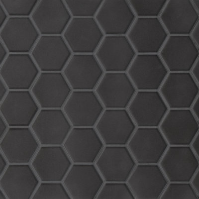 Carreau de mosaïque en porcelaine 2 po x 2 po Le Cafe Hex