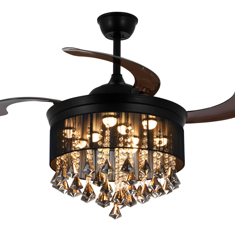 Ventilateur de plafond 4 pales avec lumières DEL Earlie