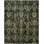 Floral Area Rug in Black/Green
