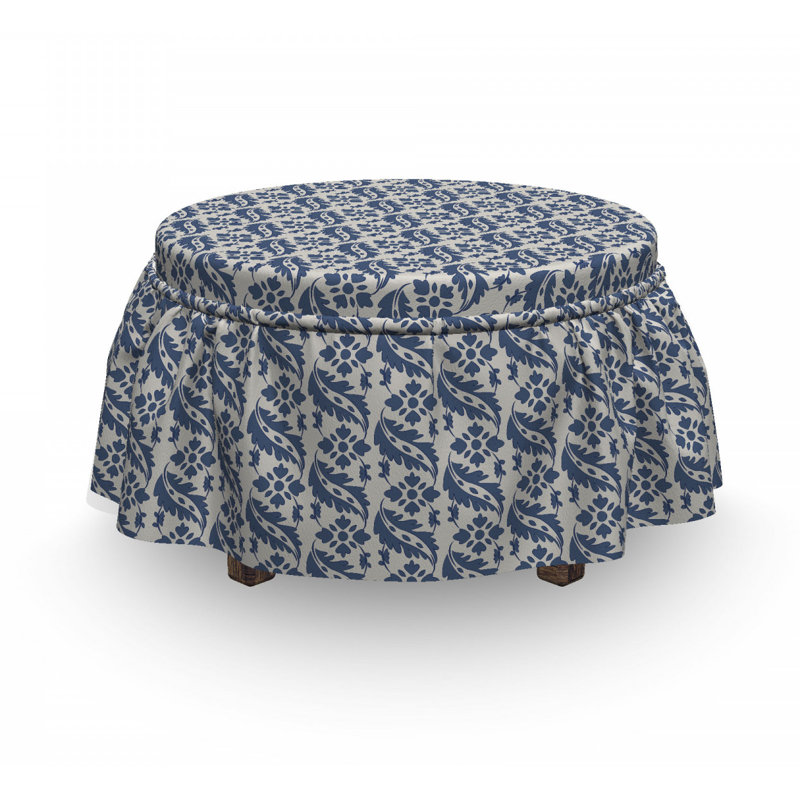 Les motifs antiques laissent repose-pieds housse pour