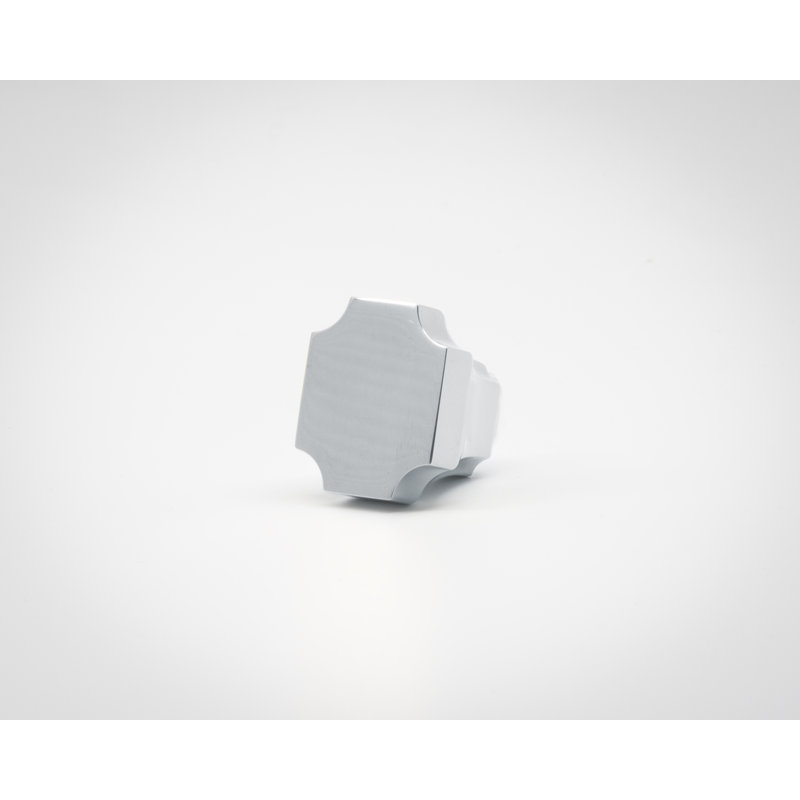 Classic Geometric Knob, Polished Nickel