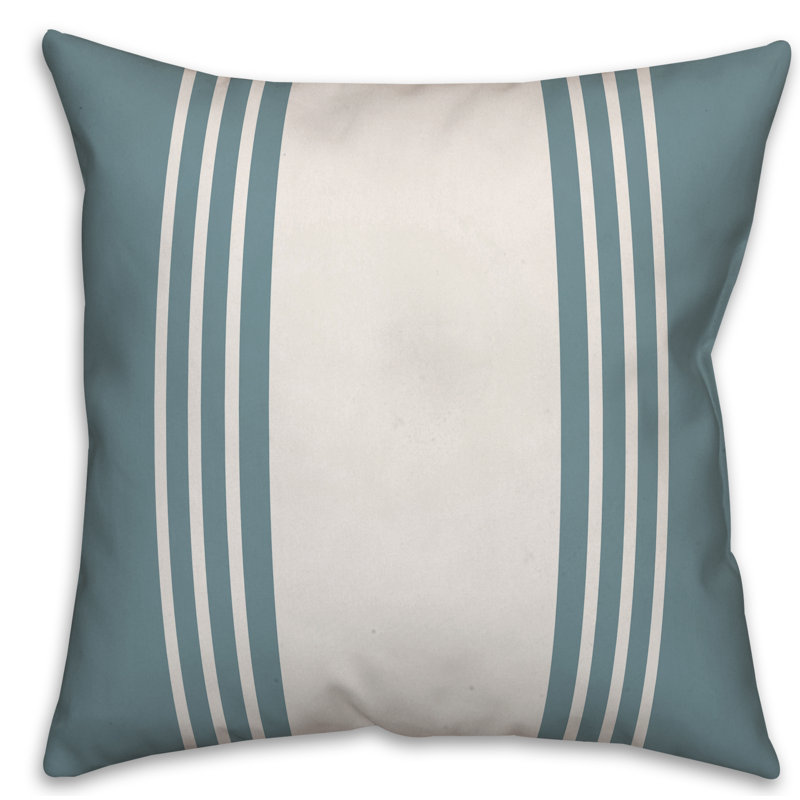 Coussin Farmhouse, 16 po x 16 po, Vert, Pas de bourre