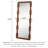 Medieval-Style Pine Frame Custom-Shaped Wall Mirror