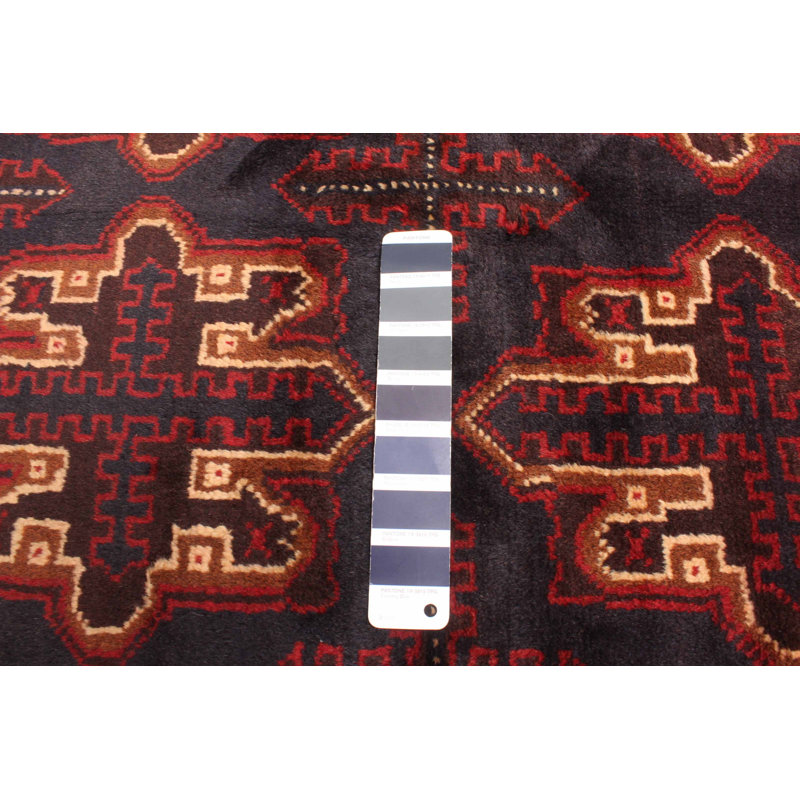 Tapis bleu marine Rizbaft 3 pi 6 po x 6 pi 1 po