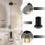 1 - Light Matte Black Cylinder Pendant