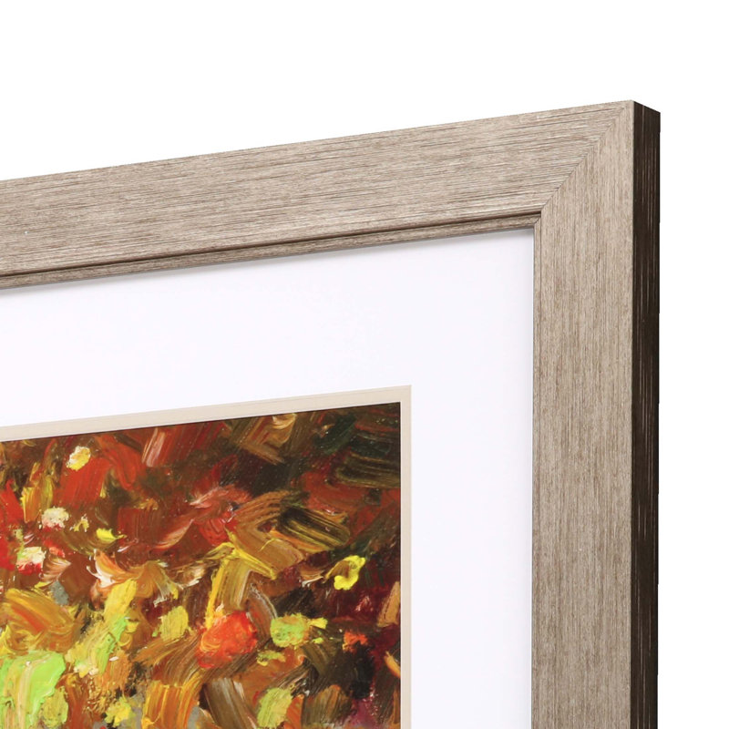 Village Window I Silver Framed Print Wall Art
