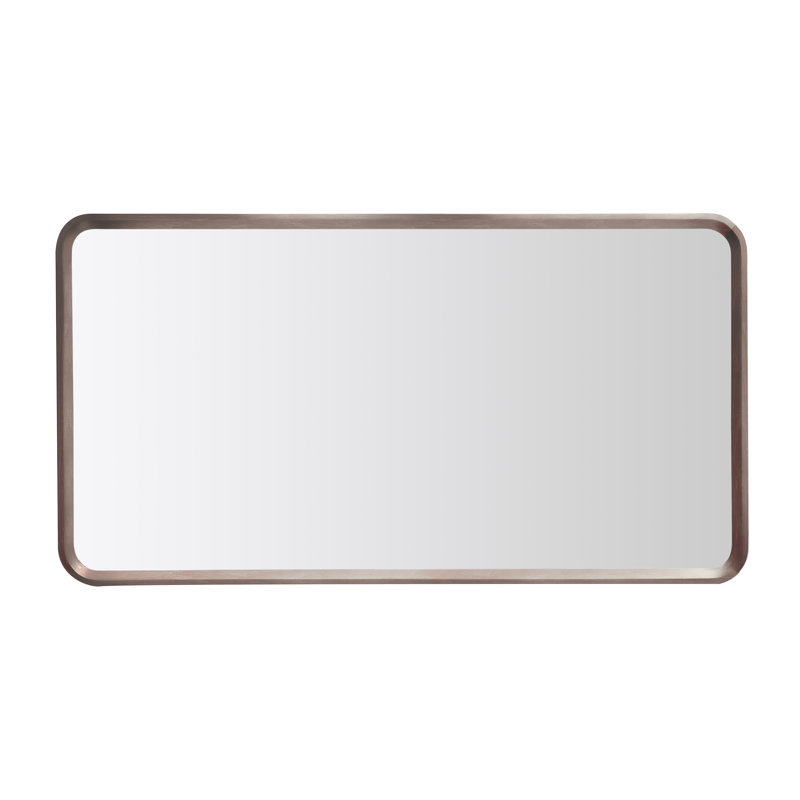 Miroir plat Aliyani, Chêne châtaigner, 35,5 po x 23,5 po