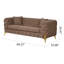 Canapé en tissu 84,25 po Moorehead-494389890