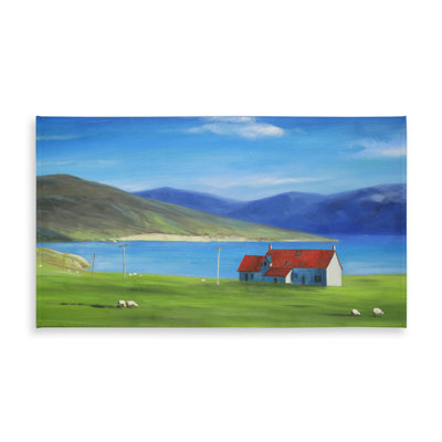 Blue Trees Tablecloth - Scottish Highlands Home Decor
