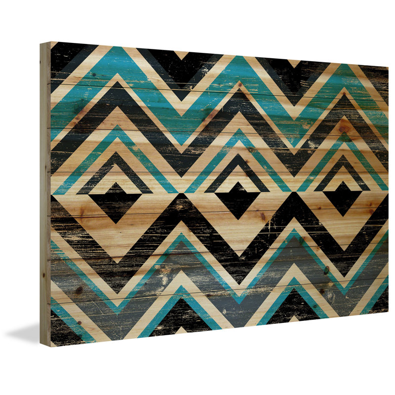 « square dimensions », impression sur bois, 30 po x 45 po