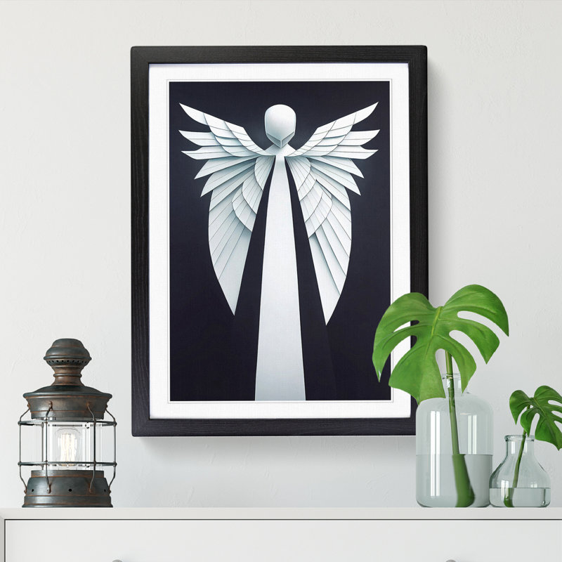 Unique Angel Vol.3 - Single Picture Frame Print, Black, 64cm H x 46cm W x 2cm D