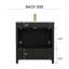 Ensemble de meuble-lavabo simple 31 po avec comptoir en composite Sirois-893566474-873742240